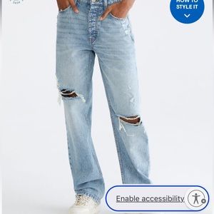 COPY - Aeropostale High rise baggy jean